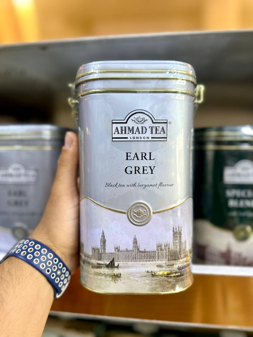 چای احمدعطری ارال گری قوطی فلزی (EARL GREY AHMAD TEA)