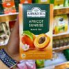چای احمد Ahmad tea با طعم زرد آلو apricot sunrise پک ۲۰تایی