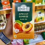 چای احمد Ahmad tea با طعم زرد آلو apricot sunrise پک ۲۰تایی