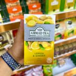 چای احمد Ahmad Tea با طعم لیمو و زنجبیل infusion lemon & ginger پک 20 تایی