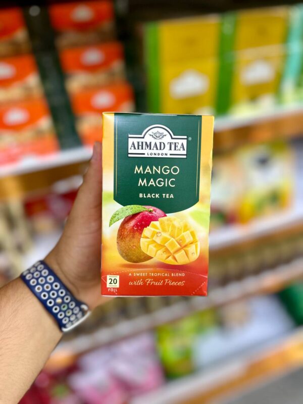 چای احمد Ahmad Tea با طعم انبه جادویی Mango Magic پک 20 تایی
