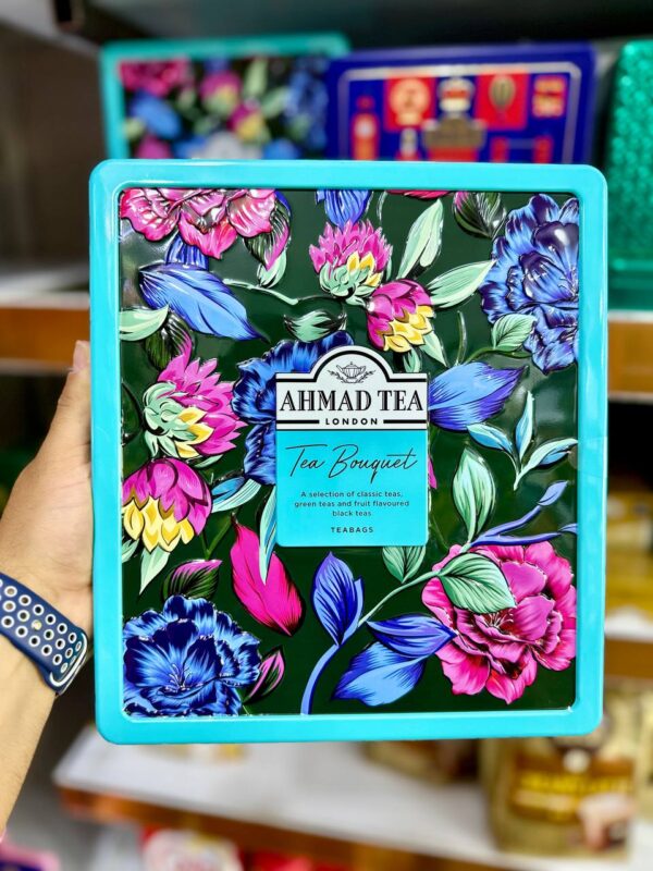 چای احمد Ahmad Tea مدل مجموعه دسته گل چای کیدی Tea Bouquet Collection Caddy پک 72 تایی
