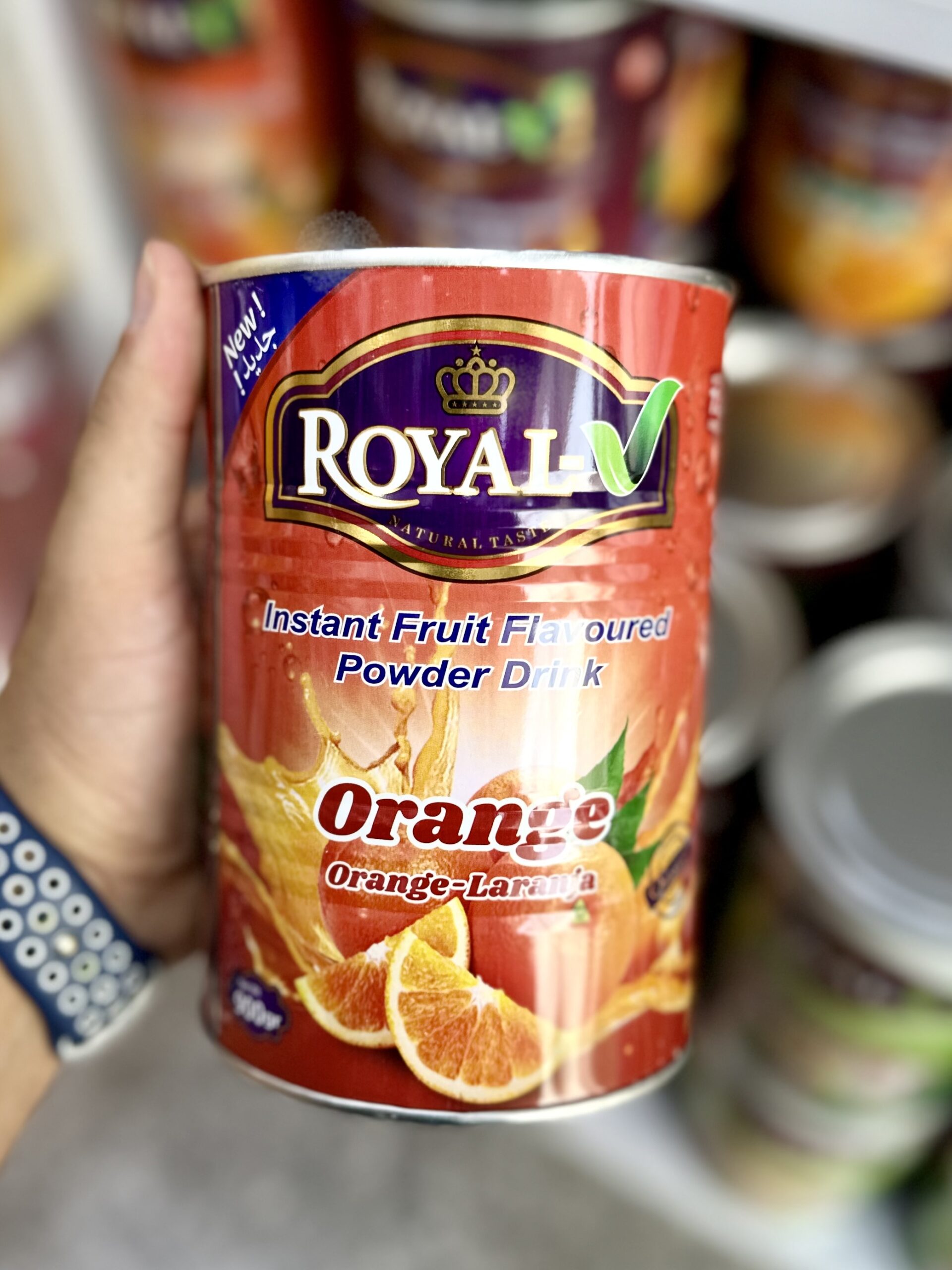 پودر شربت رویال با طعم پرتقال ۹۰۰گرم