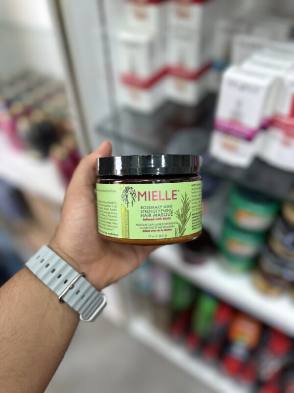 ماسک مو ضد ریزش و تقویت کننده رزماری و نعناع- mielle Rosemary Mint Strengthening Hair Masque