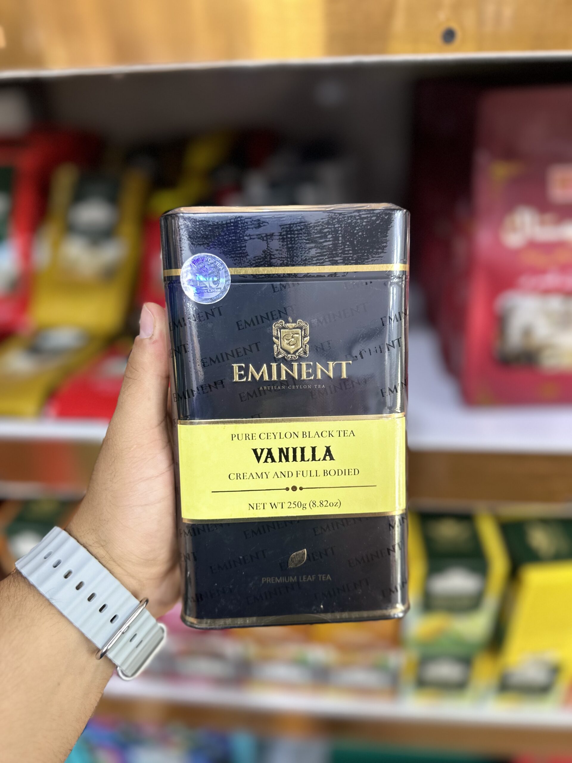 چای سیاه وانیلی امینت Eminent Vanile وزن 250 گرم