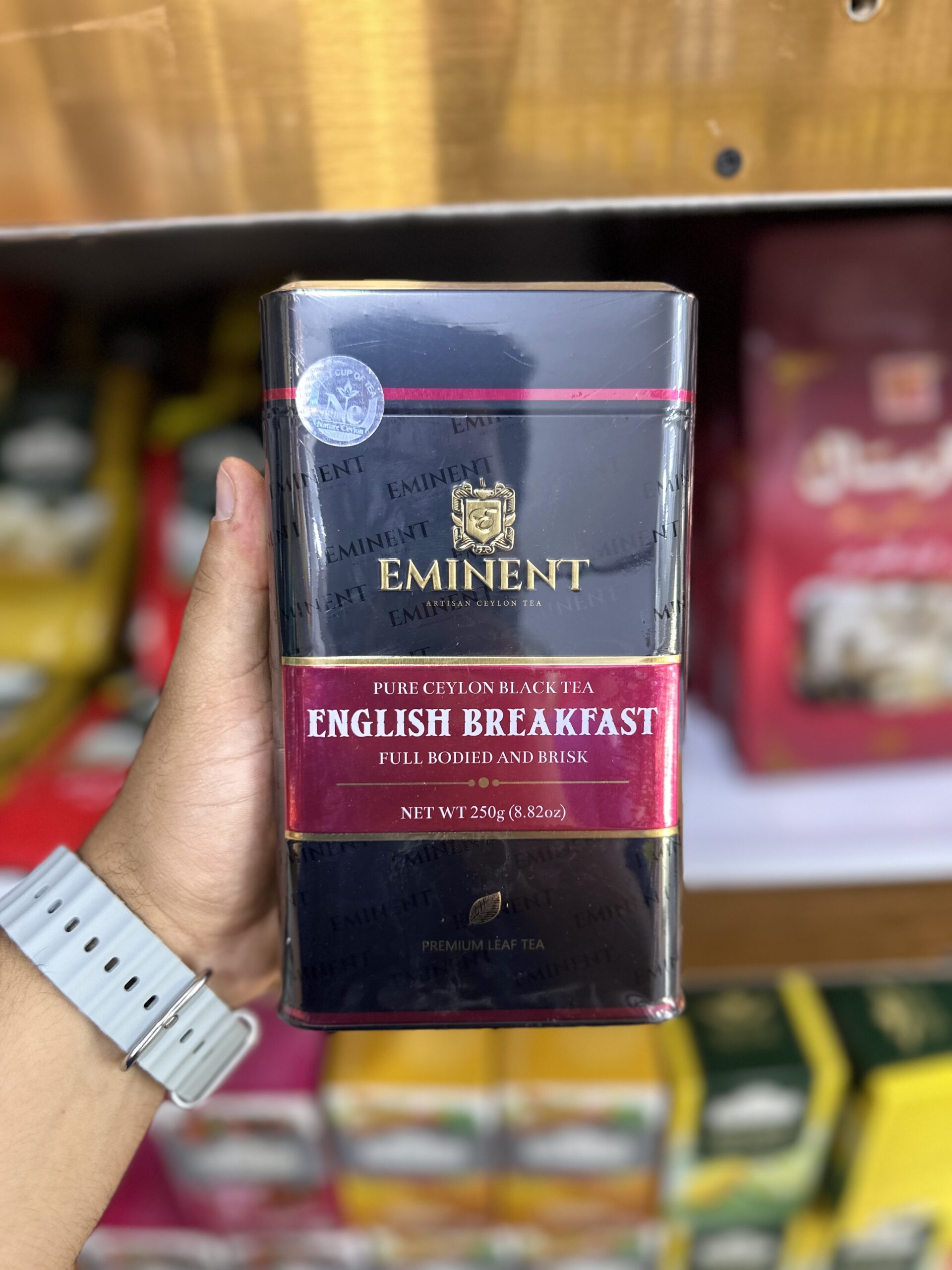 چای امیننت eminent مدل صبحانه انگلیسی english breakfast وزن 250 گرم