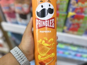 چیپس پرینگلز pringles مدل پاپریکا paprika وزن 165 گرم