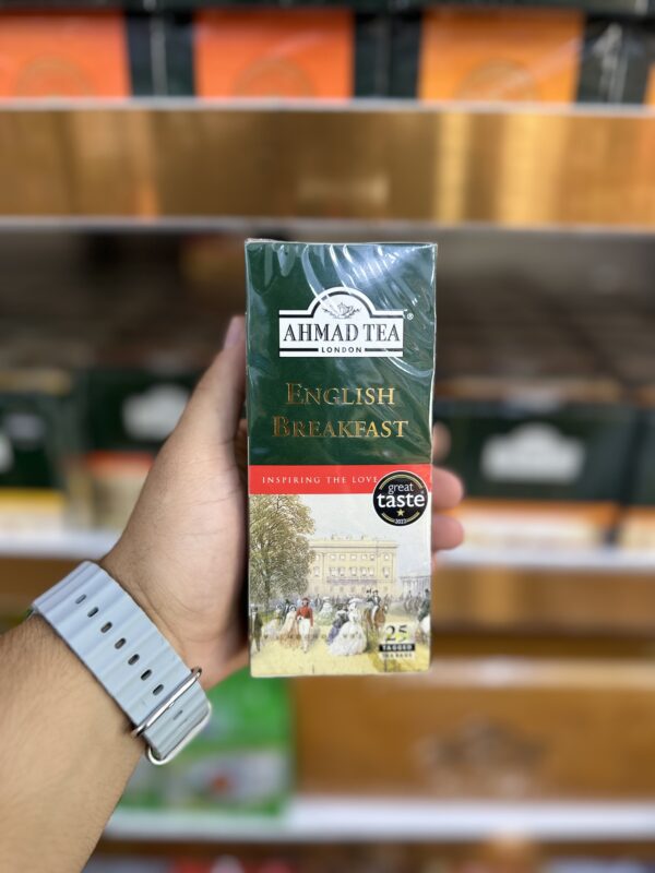 چای سیاه احمد Ahmad Tea مدل صبحانه انگلیسی English Breakfast پک 25 تایی