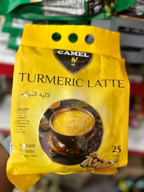 چای کرک کمل camel مدل لاته زردچوبه Turmeric Latte وزن 500 گرم