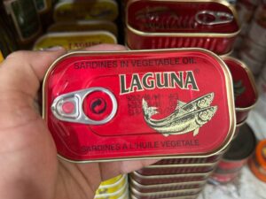 کنسرو ماهی ساردین لاگونا laguna مدل در روغن سبزیجات Vegetable oil وزن 125 گرم
