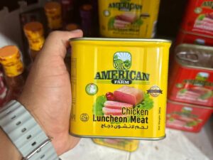 کنسرو گوشت مرغ آمریکن فرش American fresh