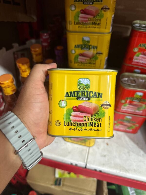کنسرو گوشت مرغ آمریکن فرش American fresh