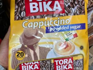 کاپوچینو ترابیکا رژیمی بدون شکر 20 عددی همراه با پودر شکلات (Cappuccino Torabika)