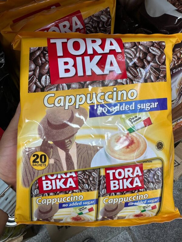 کاپوچینو ترابیکا رژیمی بدون شکر 20 عددی همراه با پودر شکلات (Cappuccino Torabika)