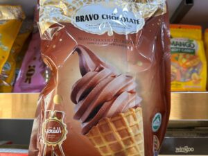 بیسکویت قیفی براوو چاکلت BRAVO CHOCOLATE مدل شکلاتی Chocolate وزن 300 گرم