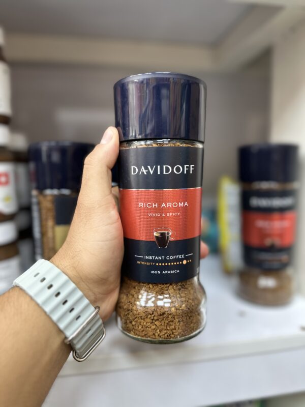 قهوه فوری دیویدوف Davidoff مدل ریچ آروما rich aroma وزن 100 گرم