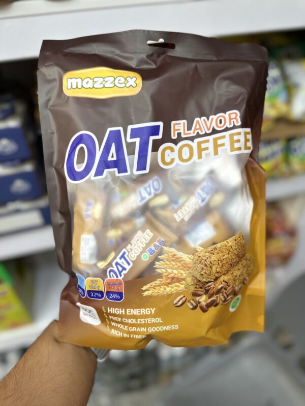 شکلات غلات اوت چوکو قهوه Oat choco مدل mazzex وزن 400 گرم