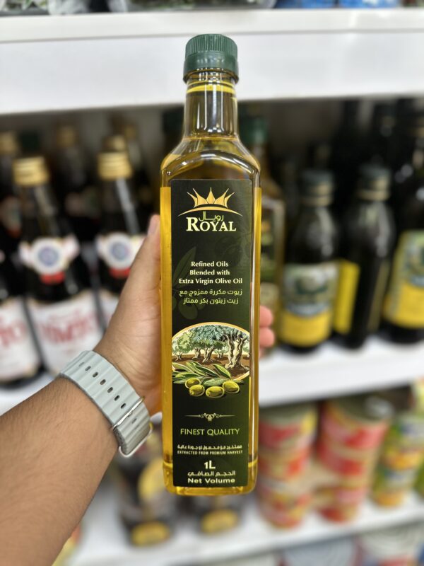 روغن زیتون فوق بکر رویال Royal olive oil حجم یک لیتر