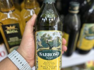 روغن زيتون شيشه 500 ميل سابروسو Sabroso مدل Pomace Olive Oil Extra Virgin Olive Oil